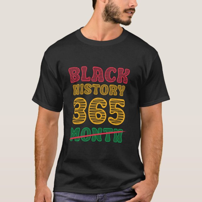 Black History Month 24 7 365 Black men Long Sleeve T-Shirt (Front)