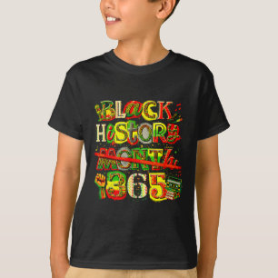 Black history month 365 retro cultural pride  T-Shirt