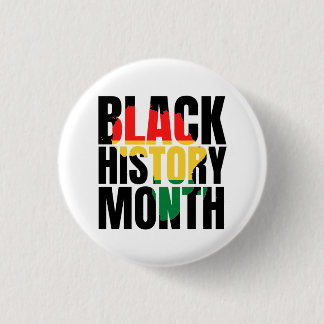 Black History Month  3 Cm Round Badge