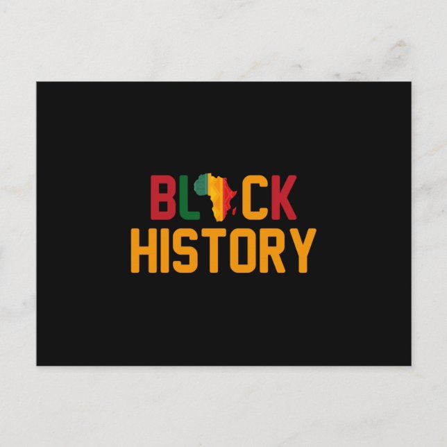 Black History Month (5) Announcement Postcard (Front)