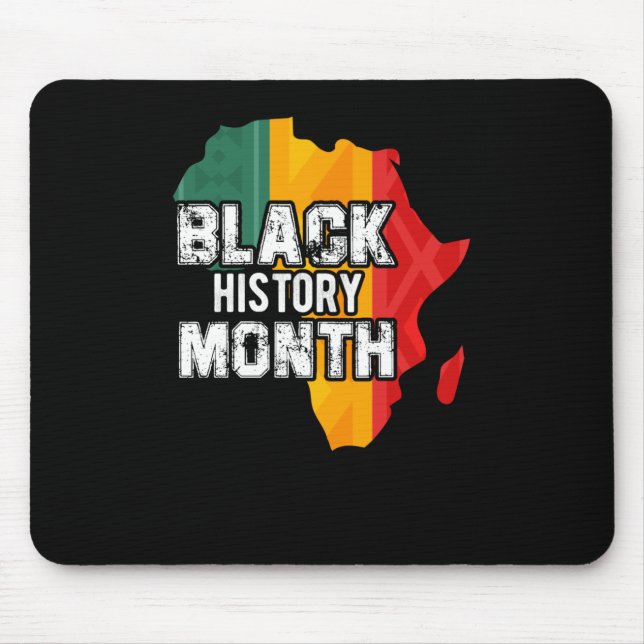 Black History Month Africa Flag (4) Mouse Mat (Front)