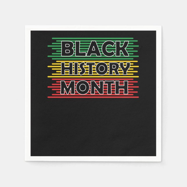 Black History Month Africa Flag (7) Napkin (Front)