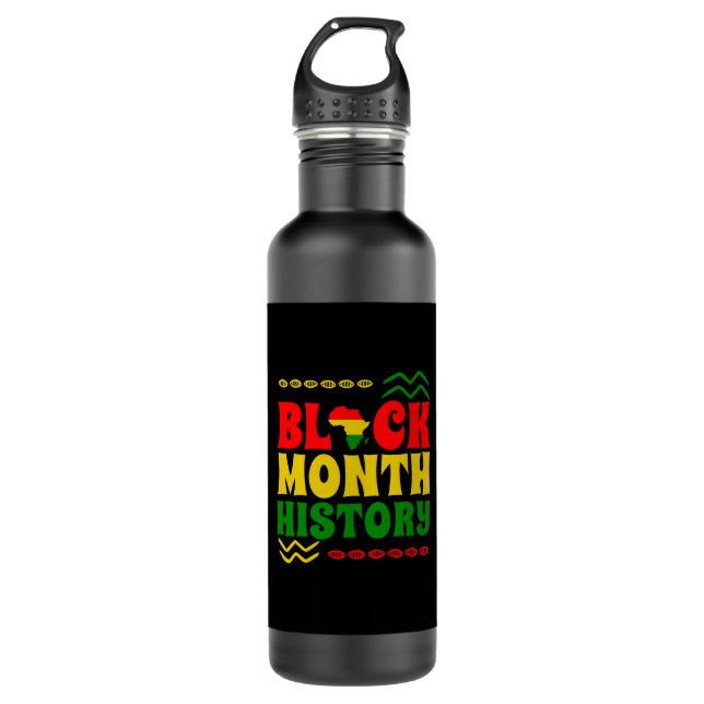 Black History Month, African american 710 Ml Water Bottle (Front)