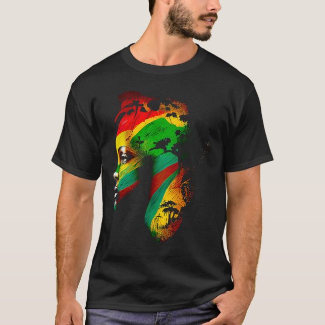 Black history month  African American Ancestors' r T-Shirt (Front)