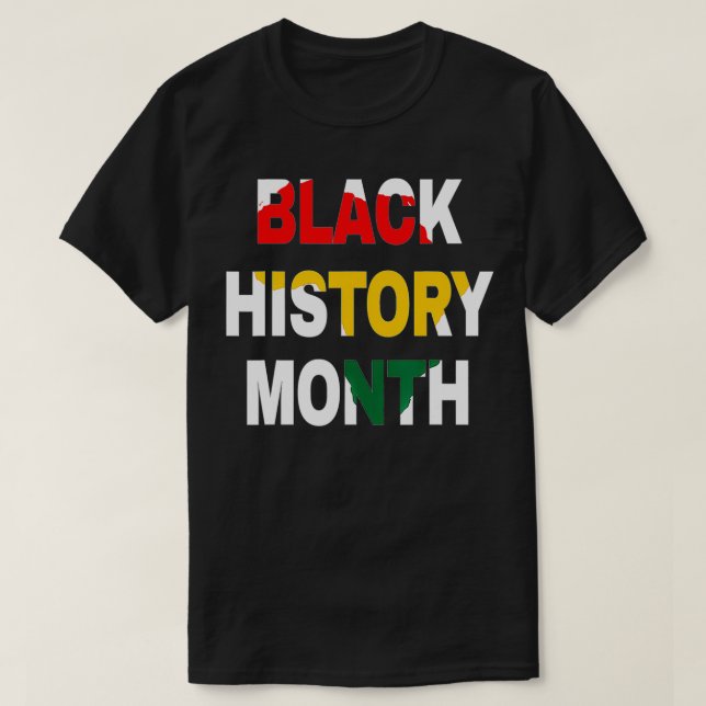 Black History Month   African American  Black Prid T-Shirt (Design Front)