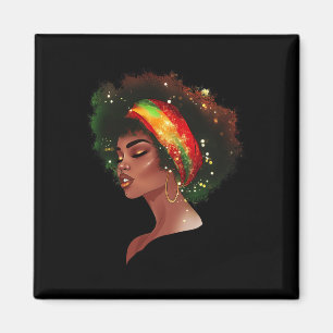 Black History Month African American Black Queen J Magnet