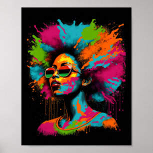 Black History Month African American Black Queen J Poster