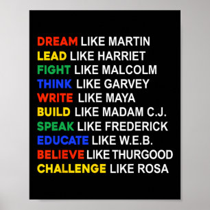Black History Month African American Country Celeb Poster
