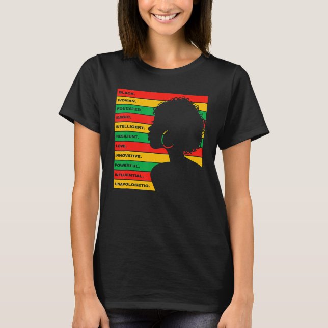 Black History Month African American Country Celeb T-Shirt (Front)