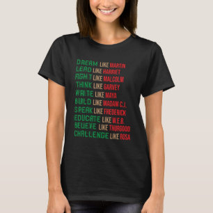 Black History Month African American Country Celeb T-Shirt