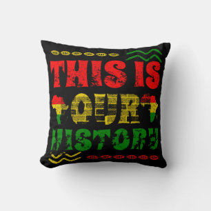 Black History Month, African american Cushion
