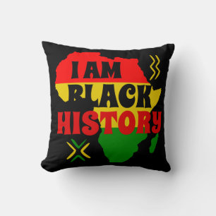Black History Month, African american Cushion