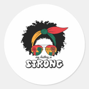 Black History Month African American Juneteenth Gi Classic Round Sticker