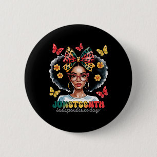 Black History Month African American Juneteenth Wo 6 Cm Round Badge
