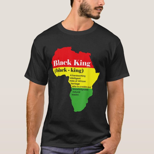 Black History Month African American Male T-Shirt (Front)