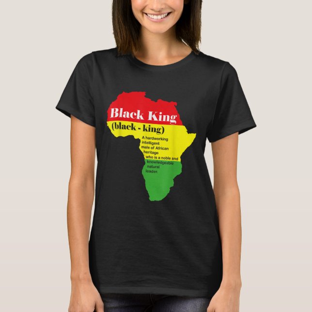 Black History Month African American Male T-Shirt (Front)