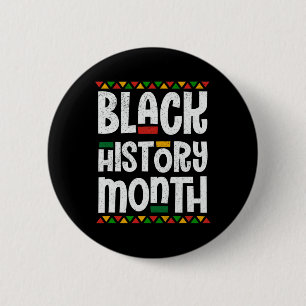 Black History Month African American Melanin Pride 6 Cm Round Badge