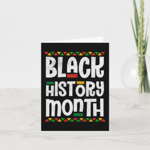 Black History Month African American Melanin Pride Card