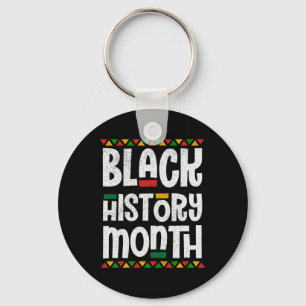 Black History Month African American Melanin Pride Key Ring