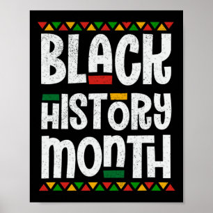 Black History Month African American Melanin Pride Poster