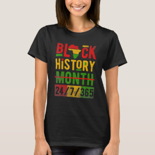 Black History Month African American Melanin Pride T-Shirt