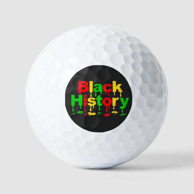 Black History Month African American Men Women Kid Golf Balls (Front)