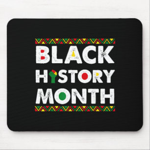 Black History Month African American Men Women Kid Mouse Mat
