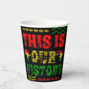 Black History Month, African american Paper Cups