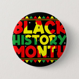Black History Month African American Pride Celebra 6 Cm Round Badge