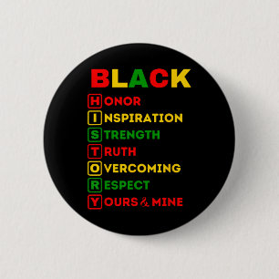 Black History Month African American Pride Celebra 6 Cm Round Badge