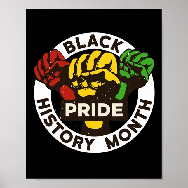 Black History Month African American Pride Fist Me Poster (Front)