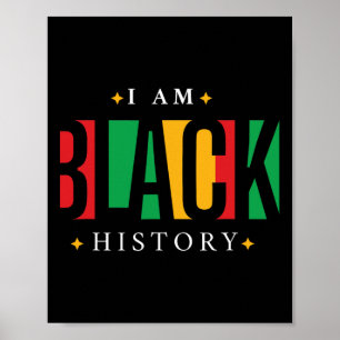 Black History Month African American Pride Melanin Poster
