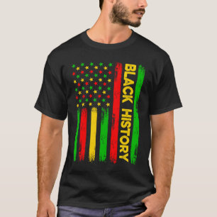 Black History Month African American Retro USA Fla T-Shirt