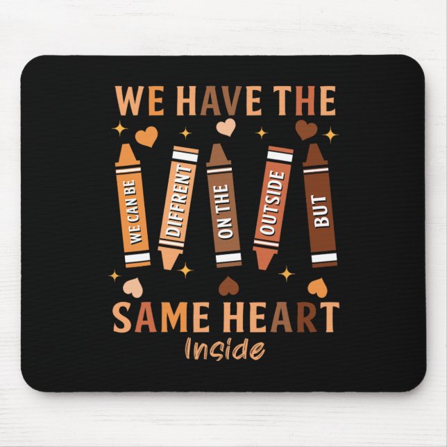 Black History Month African American Same Heart Me Mouse Mat (Front)
