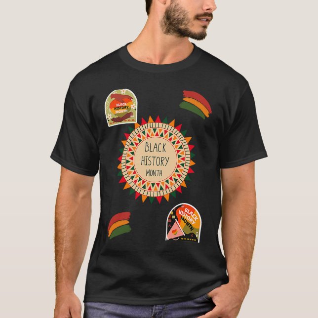 Black History Month African American T-Shirt (Front)