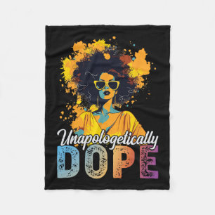 Black History Month African American Unapologetica Fleece Blanket