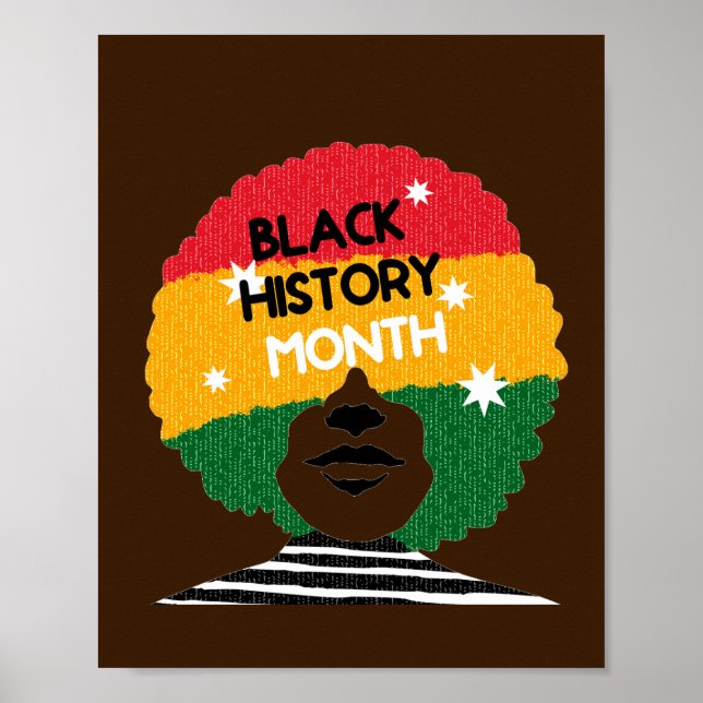 Black History Month African American Woman Poster (Front)