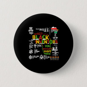 Black history month african american women men  6 cm round badge