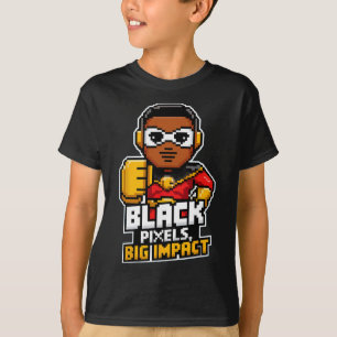 Black History Month African Black Afro Boy Video G T-Shirt