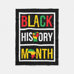 Black History Month - African Civil Rights Empower Fleece Blanket