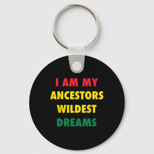 Black History Month African Colors Quotation T Shi Key Ring