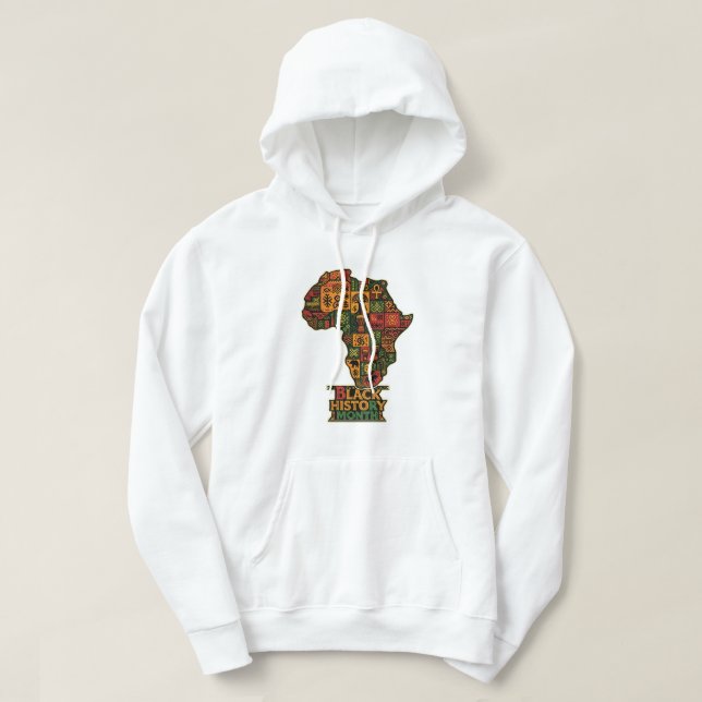 Black History Month – African Heritage Art Hoodie (Design Front)