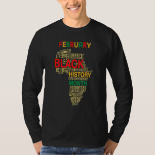 Black History Month African Map Colours Africa Roo T-Shirt
