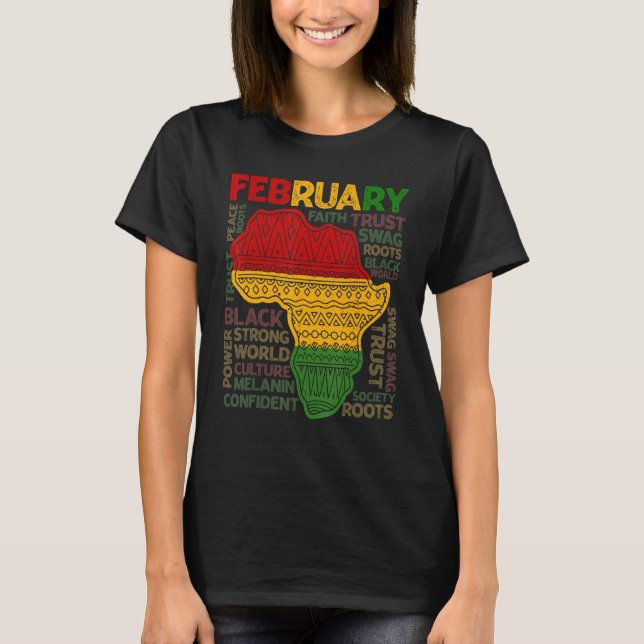 Black History Month African Map Kente Cloth Mens W T-Shirt (Front)