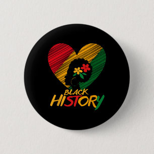 Black History Month African Pride American Women A 6 Cm Round Badge