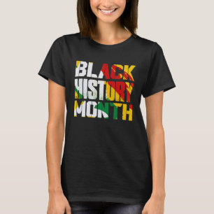 Black History Month African Roots Melanin Pride T-Shirt
