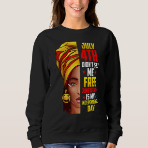 Black History Month  African Woman Afro I Am The S Sweatshirt