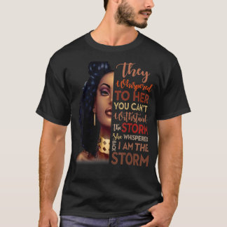 Black History Month  African Woman Afro I Am The S T-Shirt
