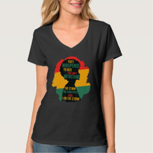 Black History Month African Woman Afro I Am The S T-Shirt
