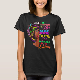 Black History Month  African Woman Afro I Am The S T-Shirt